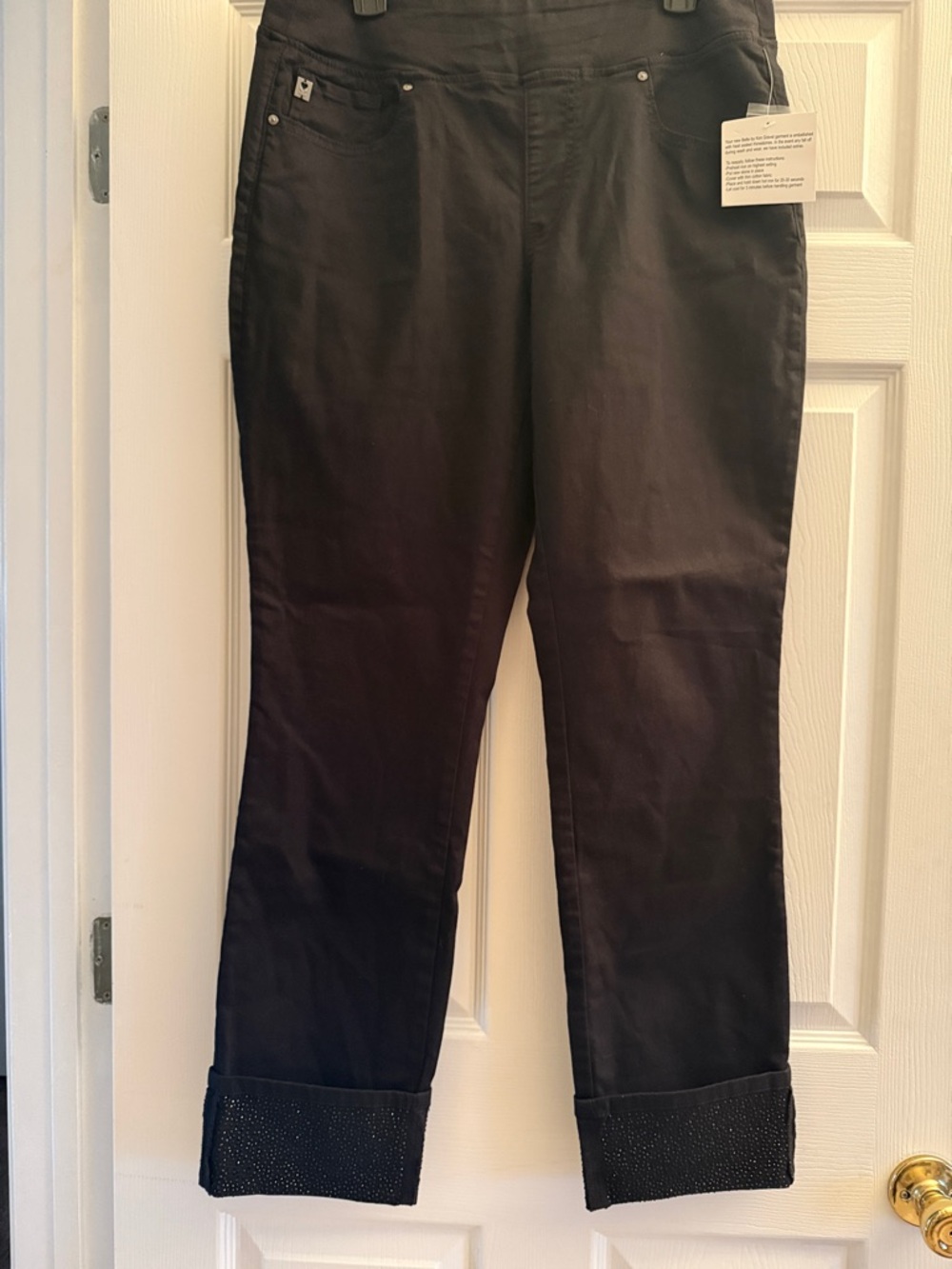 Belle by Kim Gravel Black Straight Leg Jeans